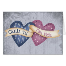 Wilting Quilter Greeting Cards