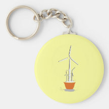 Wind Flower Power Key Chains