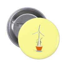 Wind Flower Power Pin
