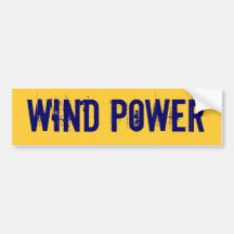WIND POWER BUMPER STICKER