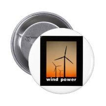 Wind Power design! Pinback Button