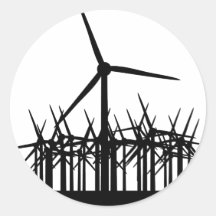wind power environment sticker