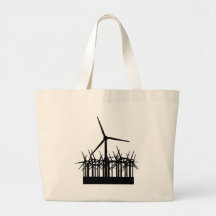 wind power environment tote bags
