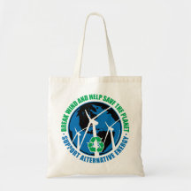 Wind Power Tote Bags