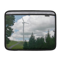 Wind turbines in countryside MacBook air sleeve