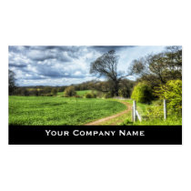 Winding Country Path HDR Landscape Business Cards business cards