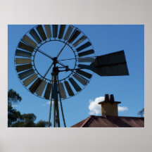 Windmill and Chimney Posters