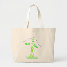 Windmill Typography Tote Bag
