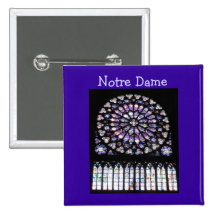 Windows of Notre Dame Buttons