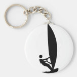 windsurfer icon key chain