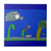 Windy Day Ceramic Tiles