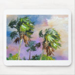 Windy Palm Trees Mouse Pad