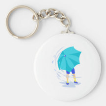 Windy Rain Storm Key Chains