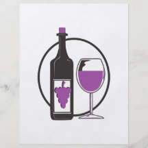 Wine A little/Red Personalized Flyer