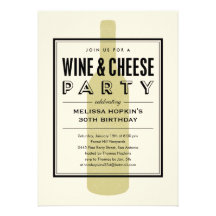 Wine and Cheese Invitations