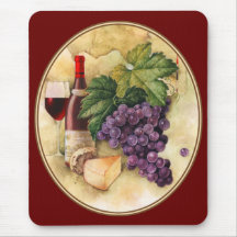 Wine and Cheese Mouse Pads