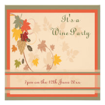 Wine and Cheese Party Announcement