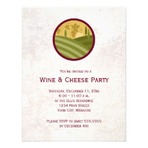 Wine and Cheese Party Invitations