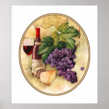 Wine and Cheese Print
