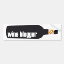 Wine Blogger Sticker Bumper Stickers