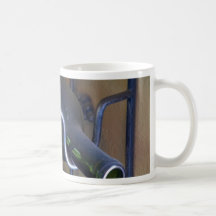 Wine Bottles In A Rack Coffee Mugs