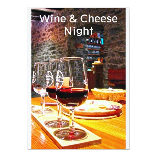Wine & Cheese Night Invitations Zazzle