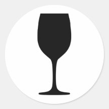 wine glas icon stickers