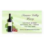 Wine, Grapes Business Card Template