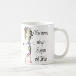 Wine improves with age, humourous Women and Wine Mugs