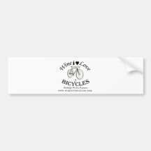 Wine Love and Bicycles Bumper Sticker
