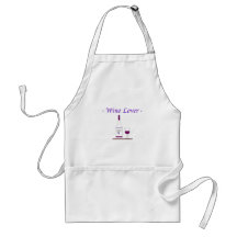 WINE LOVER_BURGENDY APRON