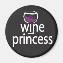 Wine Princess Magnet
