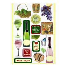 Wine quotations custom invitations