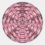 Wine Satin Circle Round Stickers