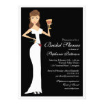 Wine Theme Bridal Shower Celebration Invitation