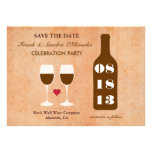 Wine Theme Save the Date Card