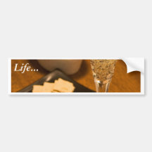 Wine White Bumper Stickers