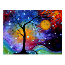 Winer Sparkle Circle of Life MADART Painting Post Card