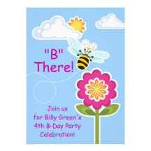 Wing-Nutz™_Bumble Bee_ sweet  & fun_B There! Invitation