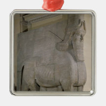 Winged bull at a facade of King Sargon II's Ornament