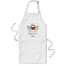 Winged Heart Happily Ever After Wedding Apron