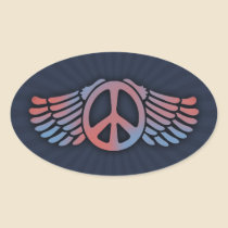 Winged Peace stickers