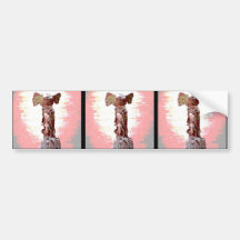 Winged Victory Angel Statue Bumper Sticker