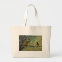 Wings or Tails Fantasy Illustration Canvas Bag