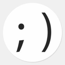 wink face! sticker