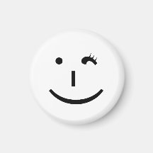 winking emoticon - a fun way to say hi magnets