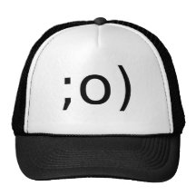 winking smiley trucker hats