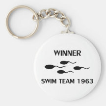 winner swim team 1963 icon key chain