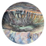 Winslow Arizona Meteor Crater Party Plates