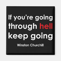 Winston Churchill Fridge Magnet